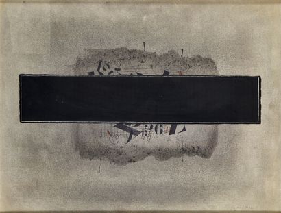null Jean-Marc PHILIPPE (1939)
Composition abstraite, 1972
Deux techniques mixtes...