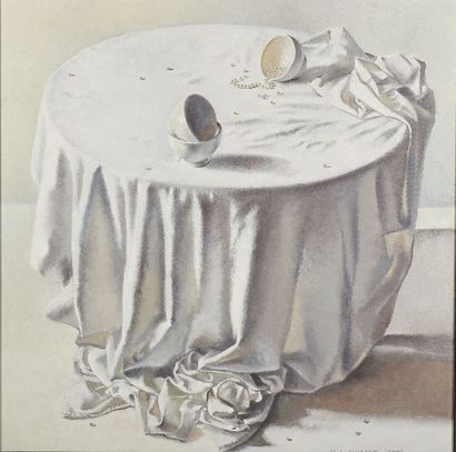 null Marie-Antoinette CHALUS (née en 1947)
La Table, 1988
Huile sur toile signée...