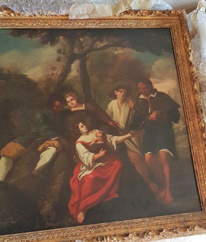 null Ecole ROMAINE du XVIIIème siècle
Le repos des pèlerins
Toile
69,5 x 69,5 cm...
