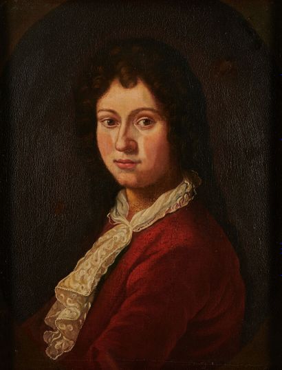null Ecole du XVIIIème siècle
Portrait d'homme au foulard blanc
Huile sur toile
64...