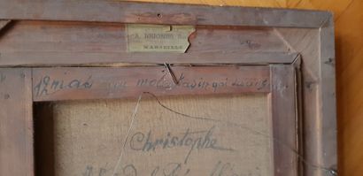 null CHRISTOPHE (XIXème siècle)
Baie de Marseille
Huile sur toile signée et datée...