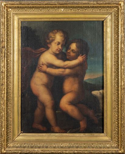 null Ecole BOLONAISE du XVIIème siècle
Deux putti
Toile
77 x 59 cm
