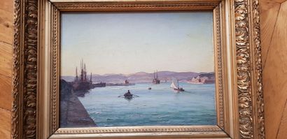 null CHRISTOPHE (XIXème siècle)
Baie de Marseille
Huile sur toile signée et datée...