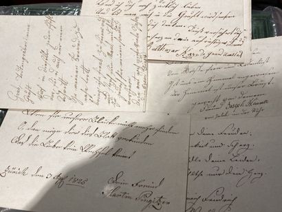 null Lot de papiers notariés et documents de greffes 
XVIIIème siècle