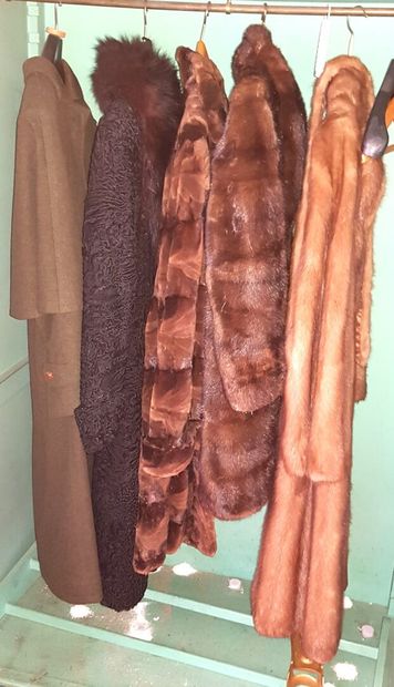 Set of fur coats (Mink, Astrakhan)