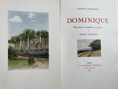 JOURDAIN- FROMENTIN (E.). Dominique. Paris,...