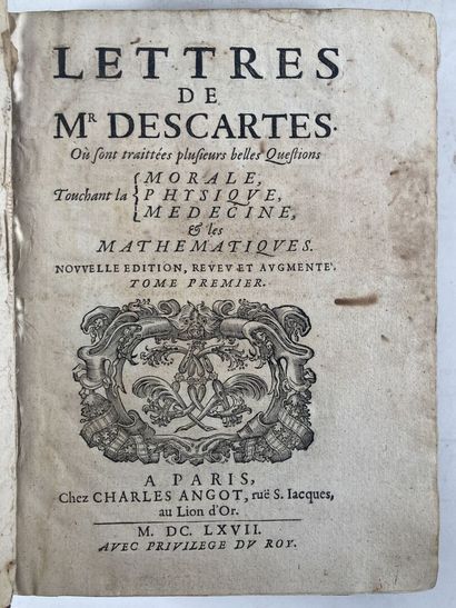 DESCARTES (René). Lettres de Mr Descartes....