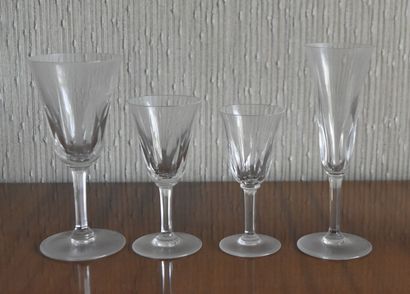 null SAINT LOUIS
Set of crystal glasses (water, wine, champagne flutes)