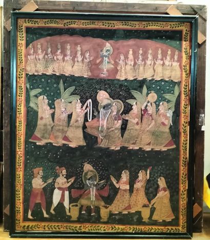 null Peinture indienne

Procession d'hommes et de femmes autour de Krishna