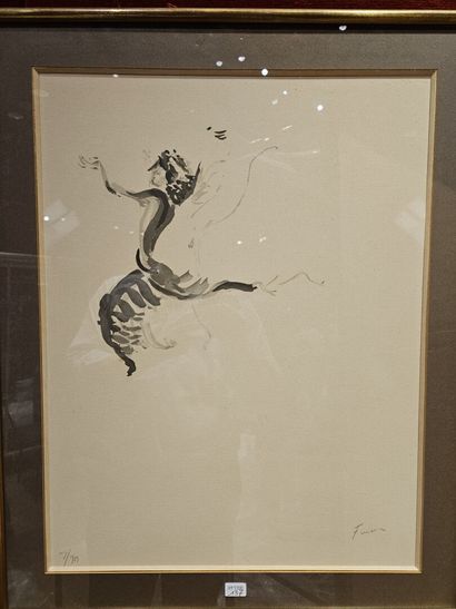null Apel.les FENOSA (1899-1988)
La danseuse 
Lithographie numérotée 2/75, contresigné...