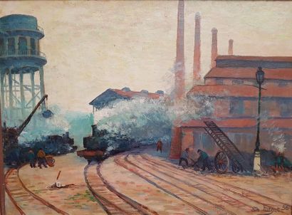 Charles Jean FORGET Charles Jean FORGET (1886-1960)

L'usine de la Villette

Huile...