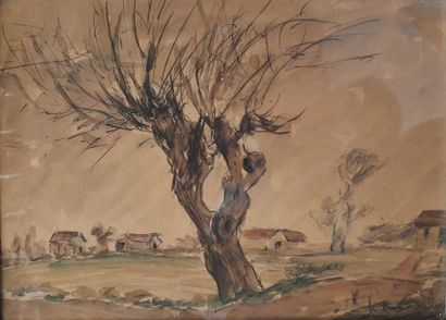 null Daniel DOUROUZE (1874-1923)

Arbre en Hiver

Crayon et rehauts d'aquarelle,...