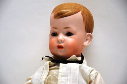 null Doll "TOMMY TUCKER" by BRUNO SCHMIDT 2048, closed head, moulded blond hair,...