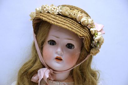 null Thin-faced doll, REVALO 5 OLHAVER GEBRUDER HEUBACH, open mouth, sleeping eyes,...