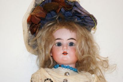 null Porcelain head doll, FLORADORA ARMAND MARSEILLE A 0 1/2M, original clothes,...