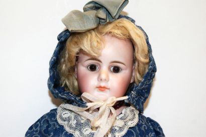 null Lady doll, GEBRUDER KUNLENZ 38-27, head with closed bust, closed mouth, fixed...