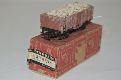 null MARKET CLIN 311 S.b.1, (1948/49) wagon overshot chargé de engraving, brown,...