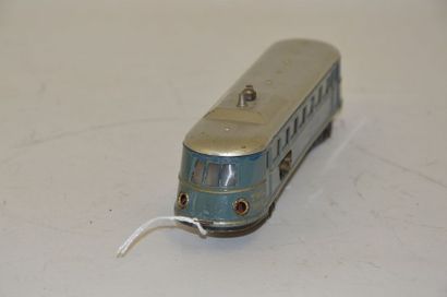  MÄRKLIN TWE B700/2 (1936) , railcar, 4 axles, in blue/grey, grey/silver roof, reverser...