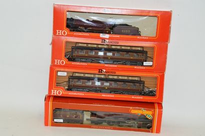 null RIVAROSSI (4) 2 locomotives et (2) voitures du LMS

- 2931 locomotive 230, tender...