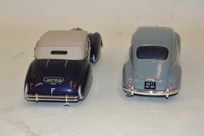 null (2) voitures françaises, échelle 1/18 :

- DELAHAYE de 1947, cabriolet bleu...