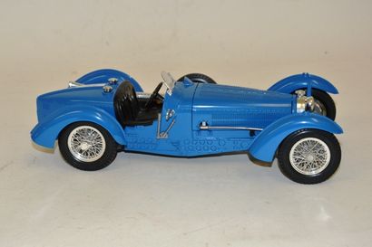 null BUGATTI type 59 de 1934, en bleu, métal par BURAGO (E)