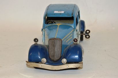 null JEP, Citroën traction, in painted sheet metal, blue two-tone, Lg32cm, original...