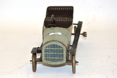 null BING, circa 1920, double phaeton in grey/blue lithographed sheet metal, mechanical...