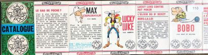null Catalogue publicitaire "Gag de poche" illustrant les héros de Dupuis. Vers 1965....