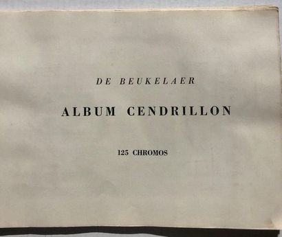 null Walt Disney/Cendrillon. Rare album promotionel des biscuits De Beukelaer avec...