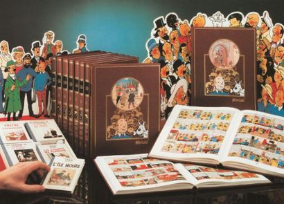 null Hergé/Tintin. Editions de luxe des éditions Rombaldi des aventures de Tintin...