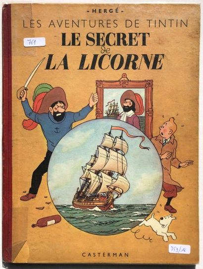 null Hergé/Tintin. Album tome 11 "Le secret de la Licorne" en état d'origine. Edition...