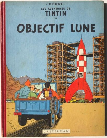 null Hergé/Tintin. Album tome 16 "Objectif lune" édition originale belge de 1953...