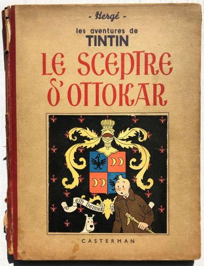 null Hergé/Tintin. Album tome 8 "Le sceptre d'Ottokar " édition N&B A17 de 1941 en...