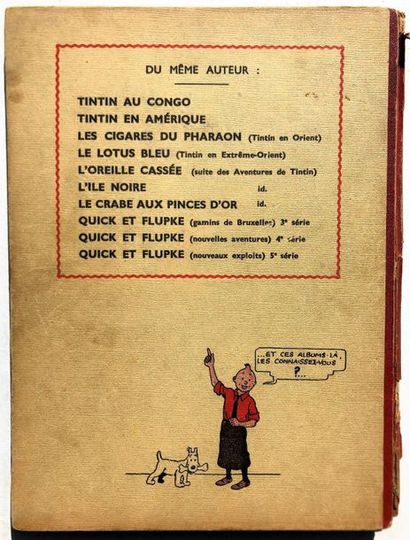 null Hergé/Tintin. Album tome 8 "Le sceptre d'Ottokar " édition N&B A17 de 1941 en...