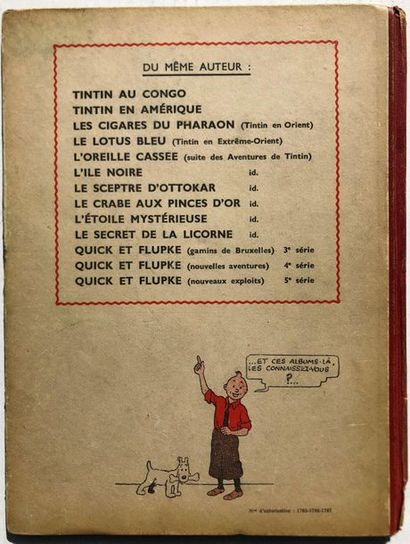 null Hergé/Tintin. Album tome 6 "L'oreille cassée" édition originale couleur A20...