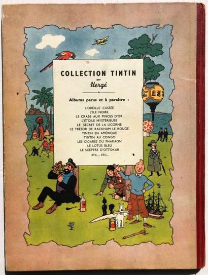 null Hergé/Tintin. Album tome 2 "Tintin au Congo" édition B1 de 1947 en état d'origine....
