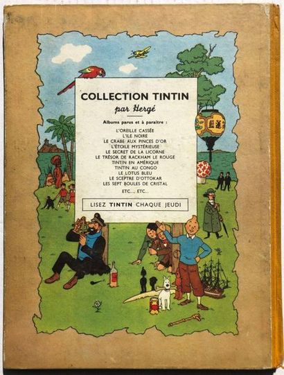 null Hergé/Tintin. Album tome 13"Les 7 boules de cristal" édition originale B2 de...