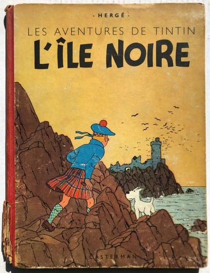 null Hergé/Tintin. Album tome 7 "L'île noire" édition N&B A18 20e mille de 1942 ,...
