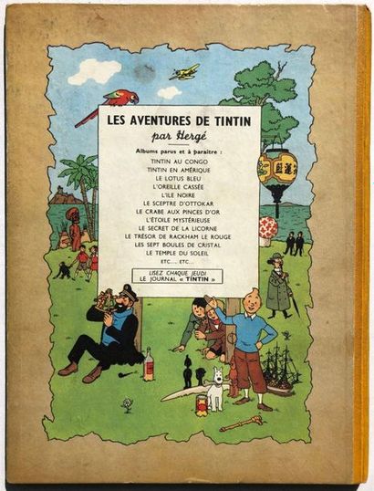 null Hergé/Tintin. Album tome 14 "Le temple du soleil" édition originale de 1949...