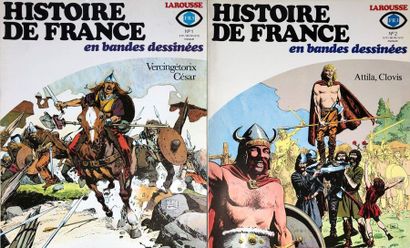null Histoire de France en BD. Ensemble de 24 albums EO vers 1976 en TBE+.