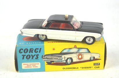 null CORGI TOYS, 237, Oldsmobile "Sheriff" car, in black and white, new in box, ...