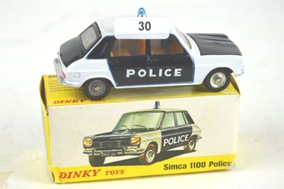 null DINKY made in Spain, ref 1450, Simca 1100 Police, in white and black, new in...