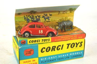 null CORGI TOYS, 256, Volkswagen 1200 in east African safari trim, quasi neuve en...