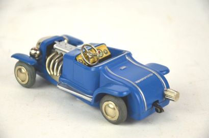 null SCHUCO micro racer, réf 1036, Ford Custom Roadster hot rod, en bleu, neuve en...