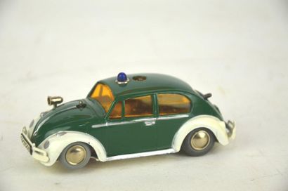 null SCHUCO Varianto, 3040p, VW Polizei in green and white, with mechanical engine,...