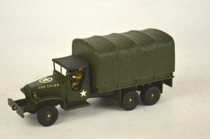 null DINKY France, 809, military canvas-covered G.M.C. truck with original driver,...