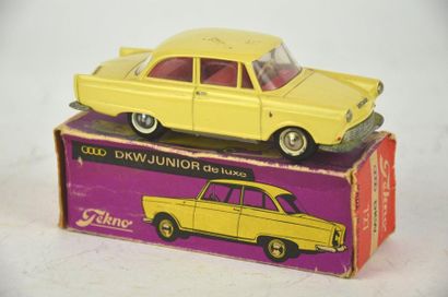 null TEKNO ref 727 DKW junior de luxe, in yellow, new in box (MB)