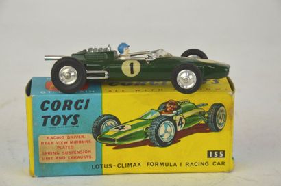 null CORGI Toys ref 155, Lotus Climax formula 1 racing car, in green n° "1", new...