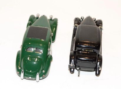 null (2) CCCF 1 Bugatti Galibier type 57C from 1939 in green and grey metal and 1...