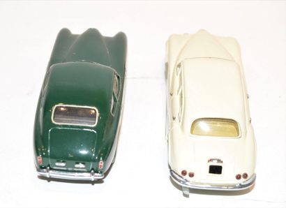 null (2) EUROPA, 1 Buagatti type 57 Ghia cut in green resin and 1 Bugatti type 101,...